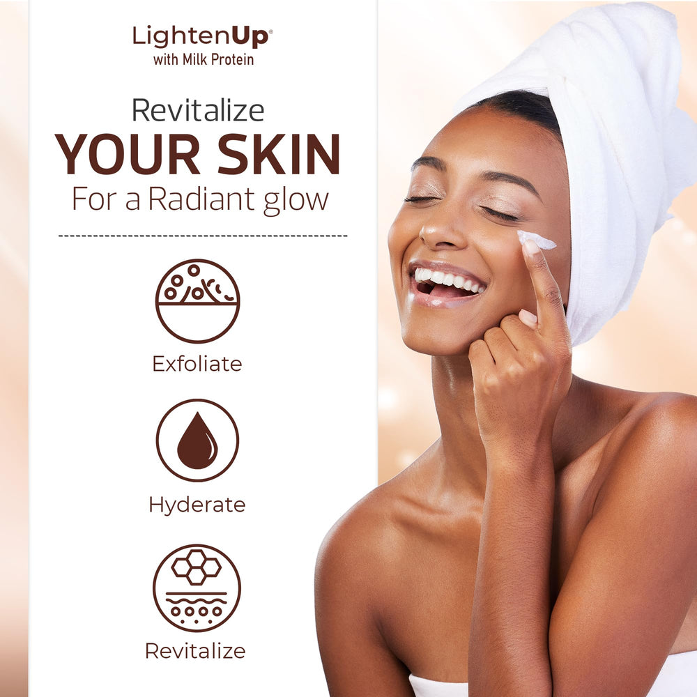 OMIC Lighten-Up product label close-up showing ingredient clarity and guidance
