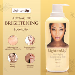 OMIC Lighten-Up pump and bottle detail highlighting air-free pump preserving formula freshness