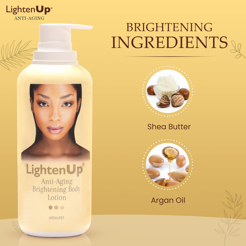 OMIC Lighten-Up lotion texture closeup showing creamy consistency for quick absorption benefit