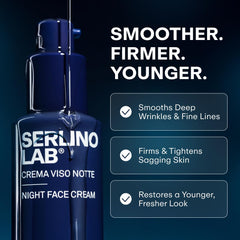 Omnis Uomo SerlinoLab cream being applied to hand illustrating easy absorption and non-greasy finish