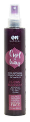 On Natural front bottle view showing label and cherry blossom scent benefits