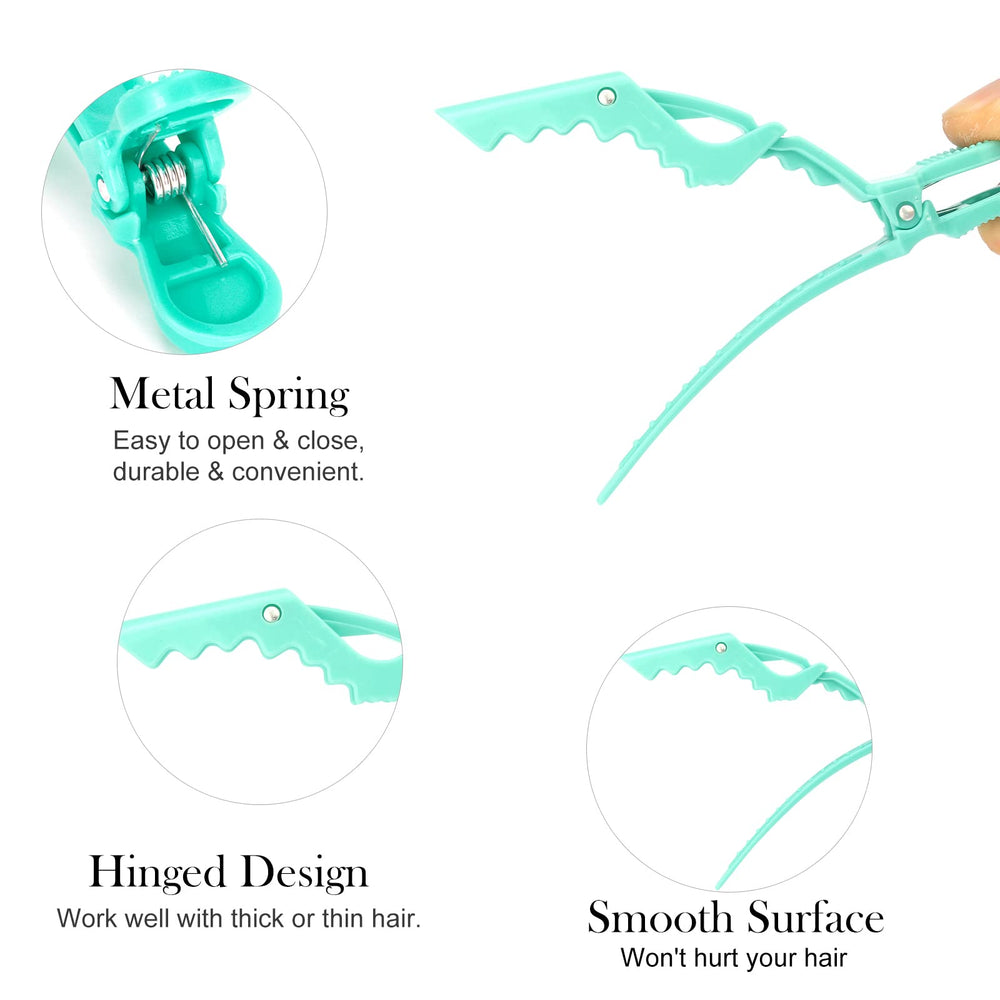 Ondder clip holding hair section during styling for controlled work