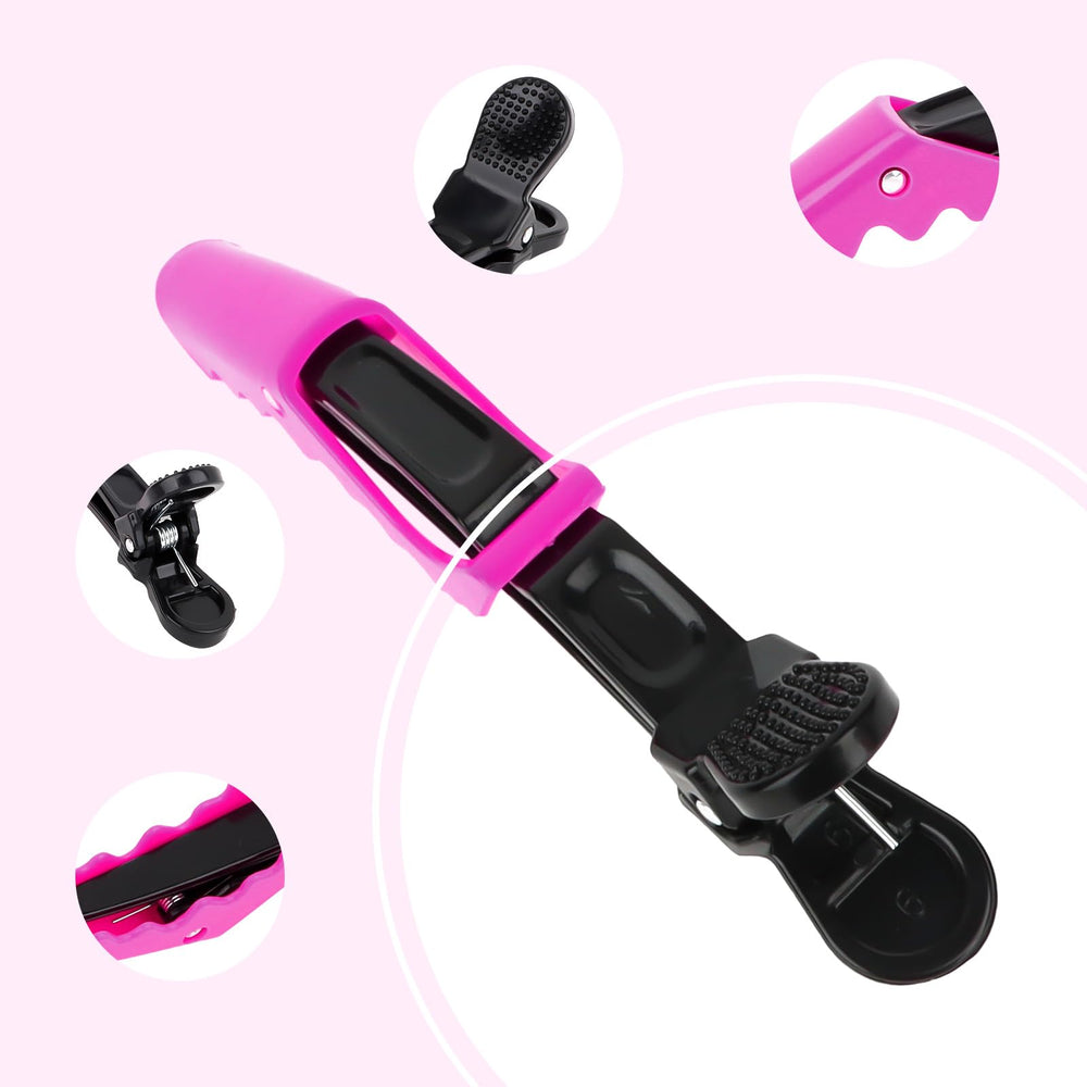 Ondder clips in use holding hair during blow-dry, steadier styling and faster results benefit