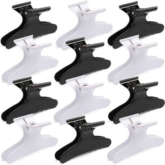 Ondder front packaging view showing 12 professional butterfly clips and clear benefits