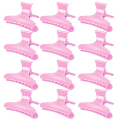 Ondder front view pack showing twelve pink butterfly clips and convenience