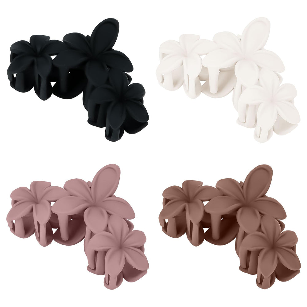 Ondder clip on bathroom counter keeping hair away during makeup