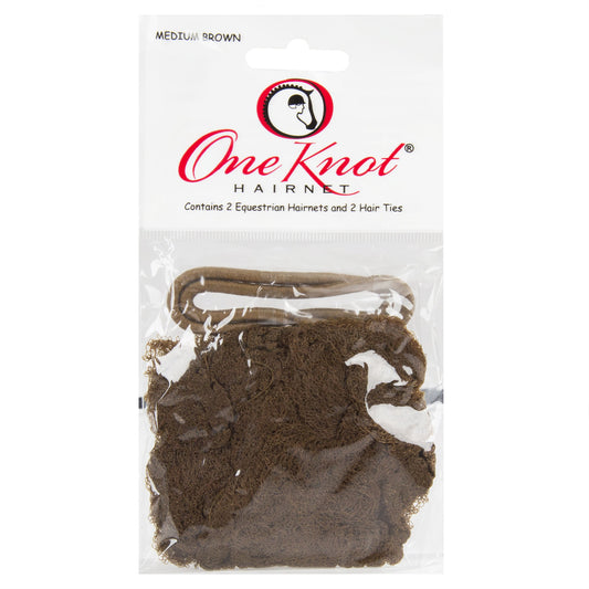 One Knot HAIRNET front packaging showing kit and color, neat storage benefit