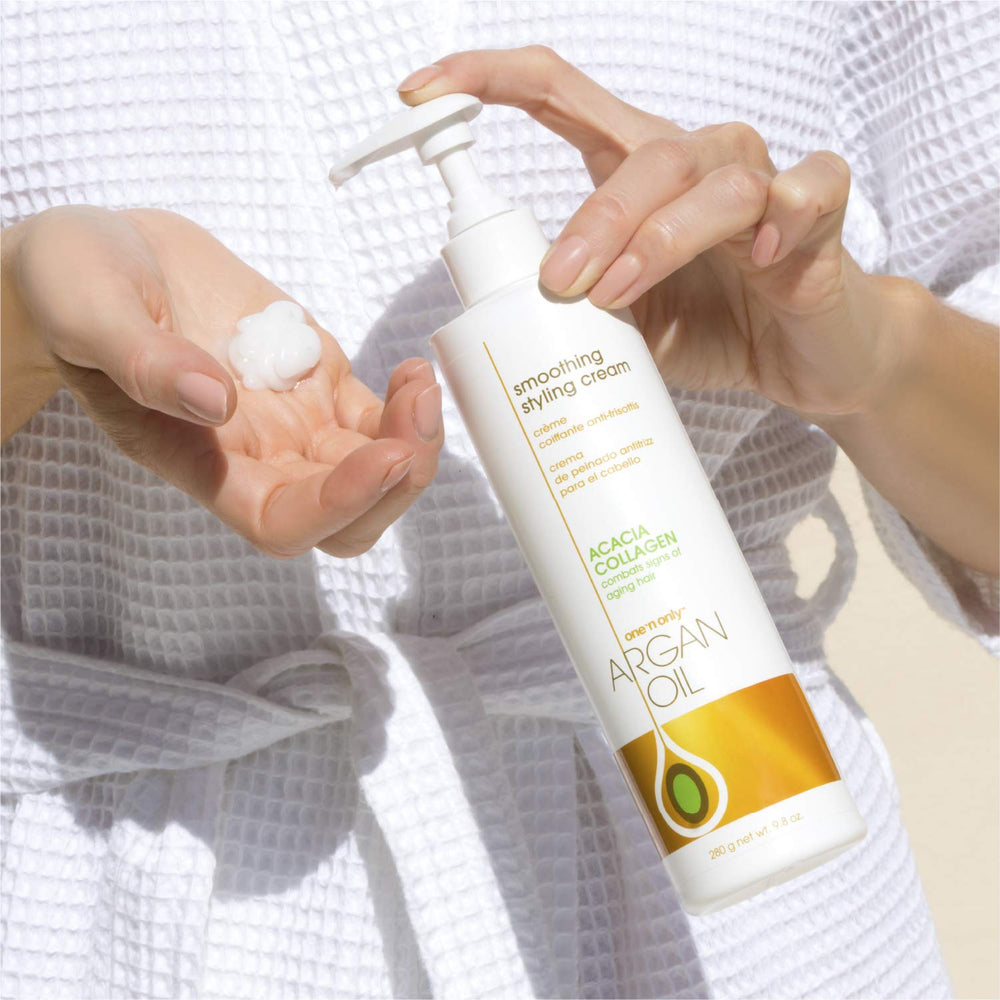 One 'N Only cream texture close-up showing smooth non-greasy formula for hydration