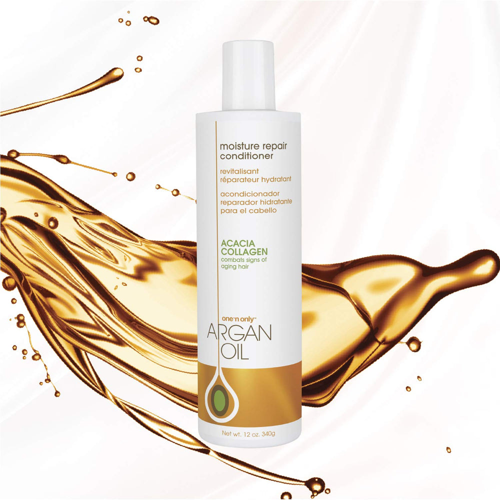 One 'n Only pump and label detail highlighting ingredients and ease