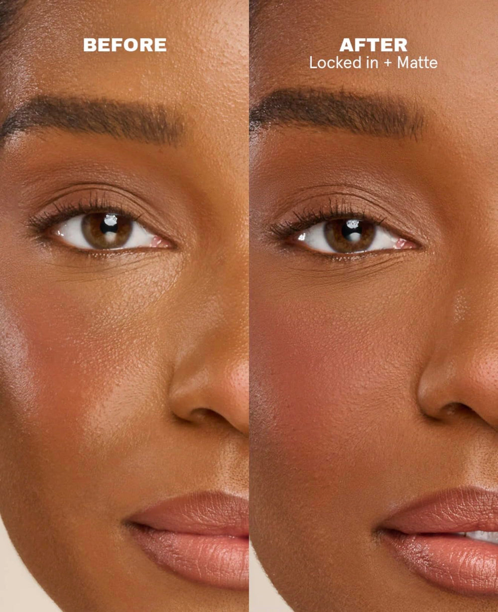 One Size texture on skin demonstrating lightweight feel and matte effect