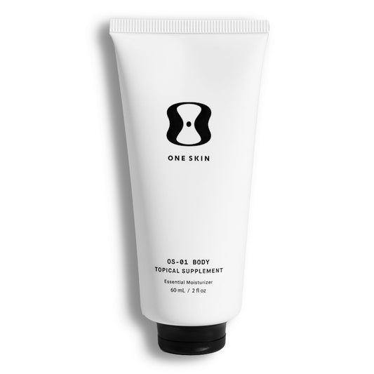 oneskin front packaging shows label and 60 mL size, helpful for travel