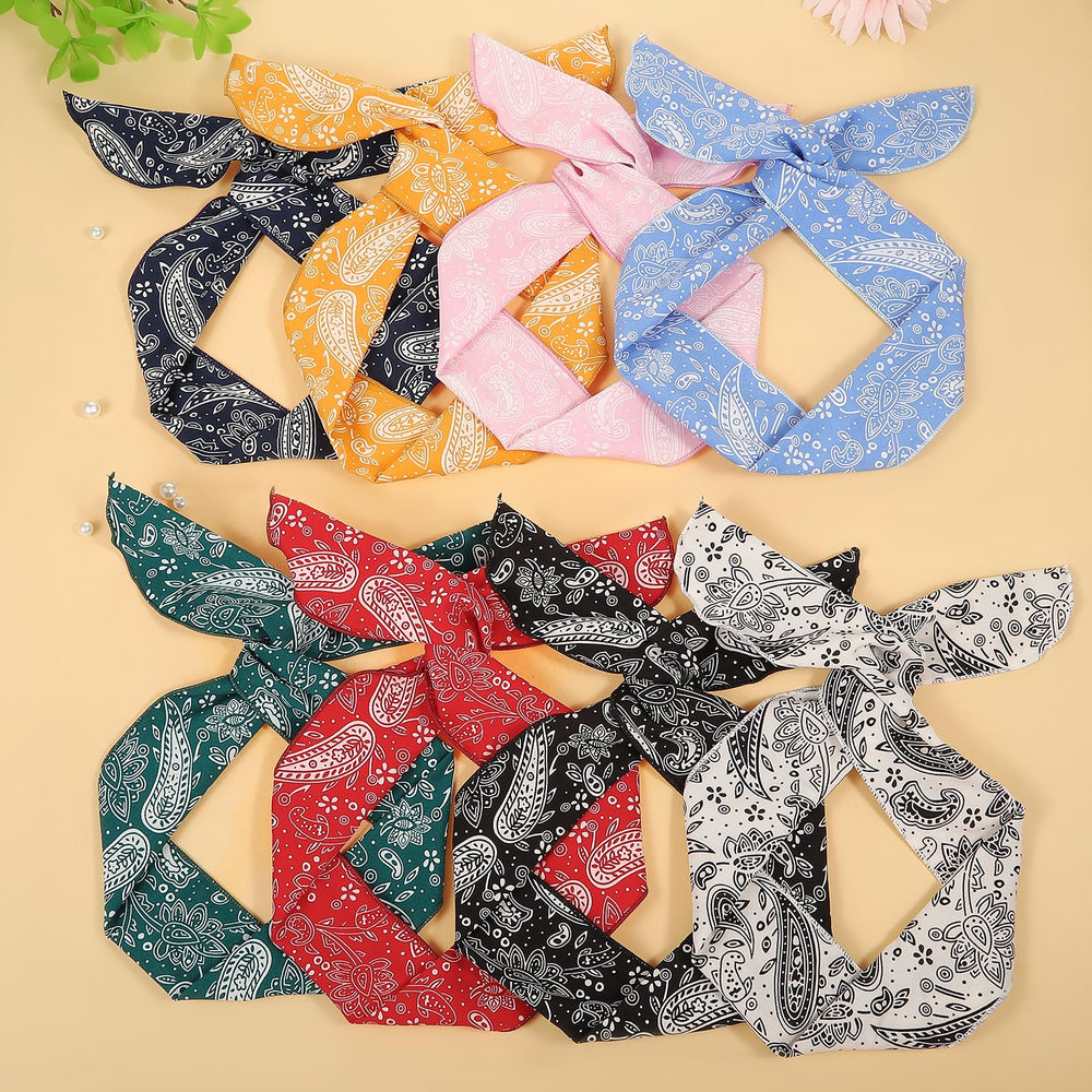 ONEYE laid flat bandana-style headband for neat hair hold