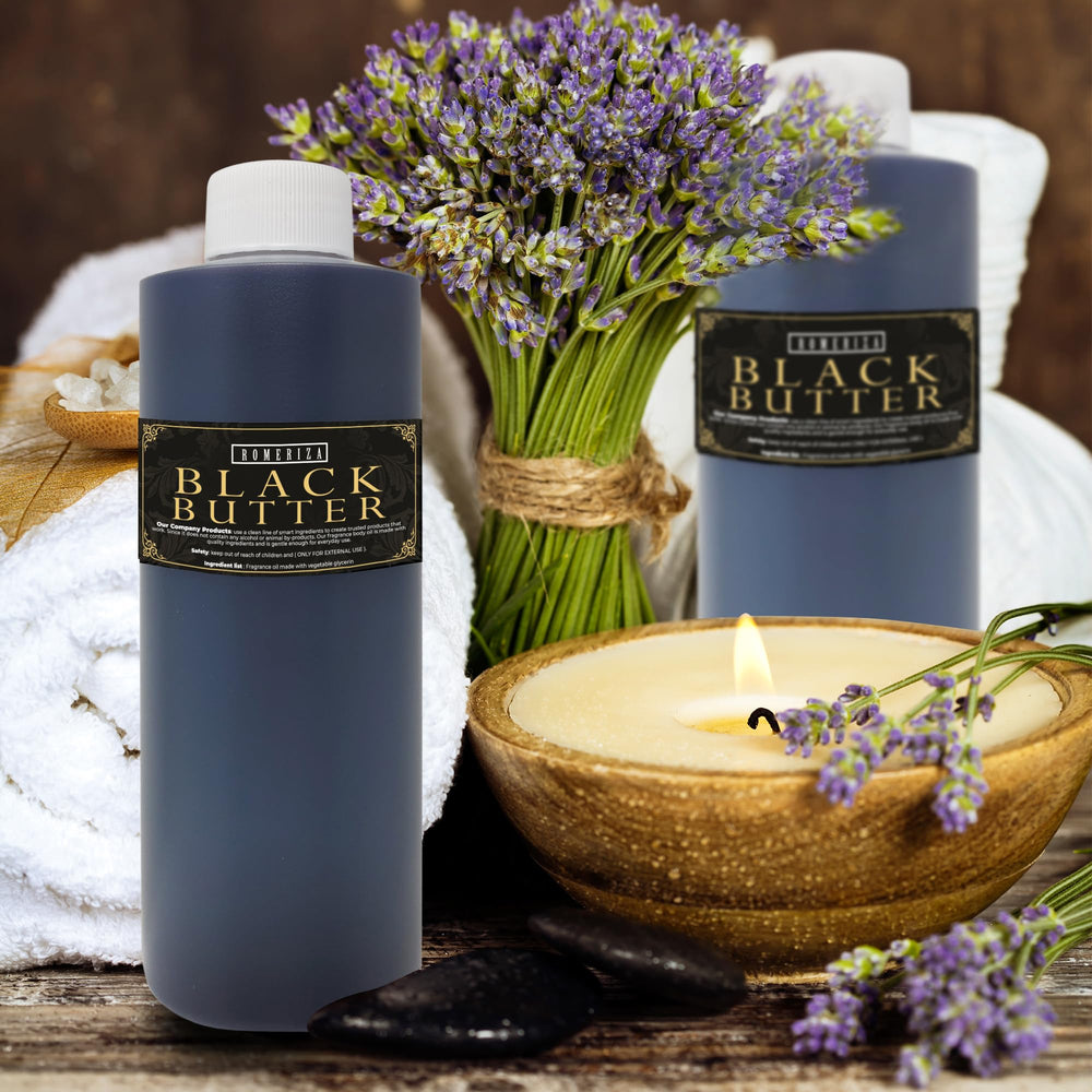Onisavings Black Butter label detail showing ingredient and fragrance clarity