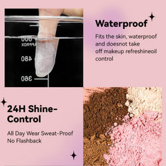 Onkessy jar beside hand for size comparison and travel-ready benefit