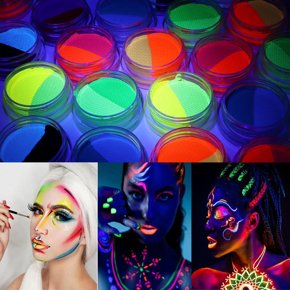 ONMAY painted body art at festival highlighting glow and creative detail