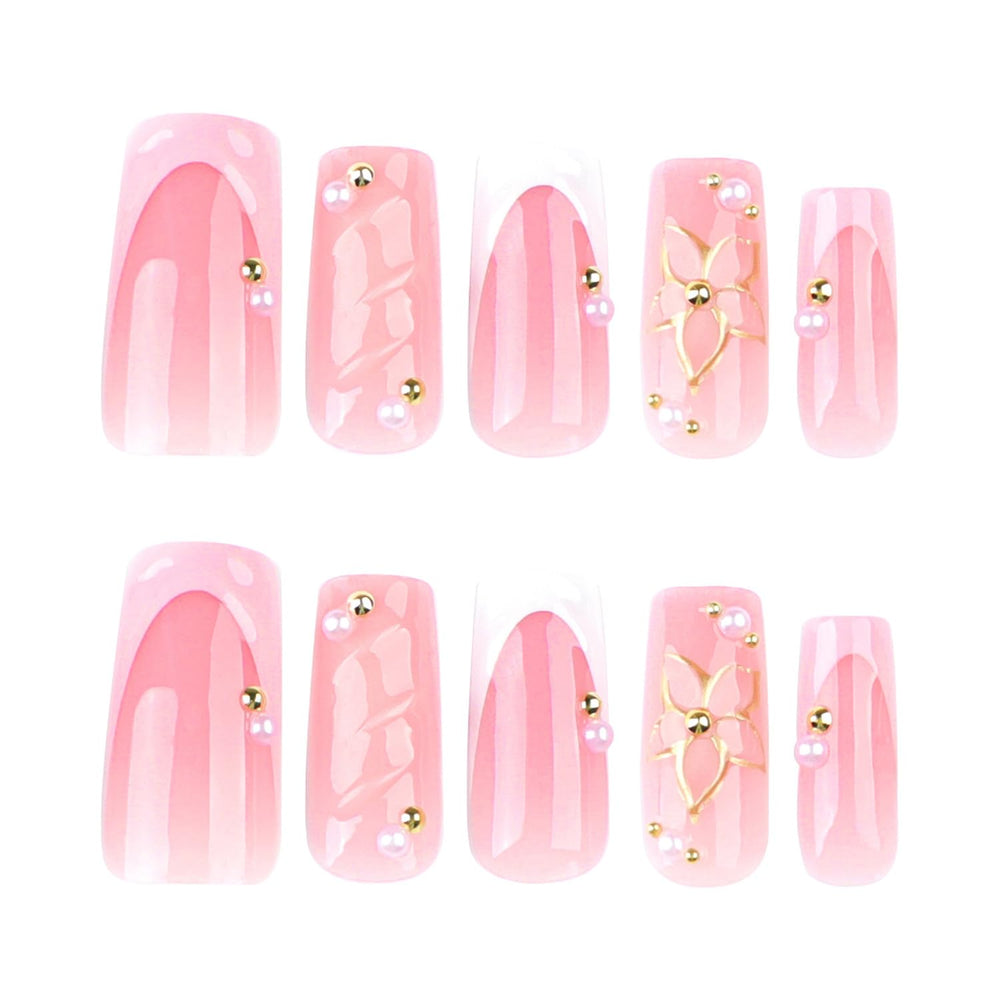 Onsdag nails in hand during application demonstrating quick salon-quality finish