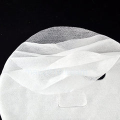 Onwon facial sheet in use on model demonstrating snug fit and hydration