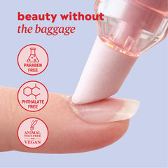ONYX Professional applied to a nail cuticle in use, speeding manicure prep benefit