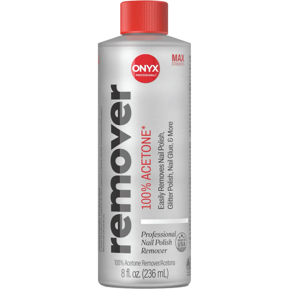 Onyx Professional bottle front view showing label and volume, clear visibility benefit