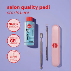 ONYX Professional kit in use with soaked cotton on nails for safe removal