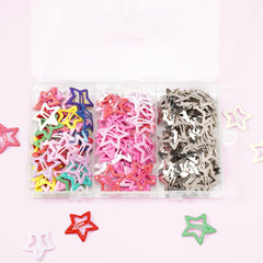 ooosonlu glitter pink star clip detail adding sparkle to styles