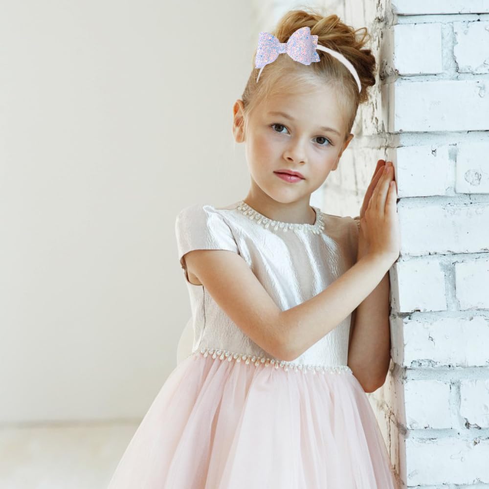 Ooosonlu toddler wearing headband at party showing comfortable fit