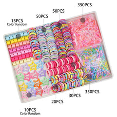 ooosonlu close-up of colorful rubber bands showing flexibility and gentle hold benefit