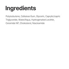 #OOTD ingredients label showing niacinamide and ceramide for skin-supporting routine