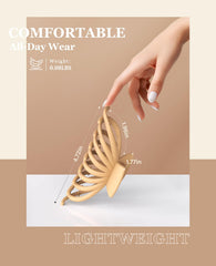 OPAUL clip securing a full bun for all-day comfort and no pinching benefit