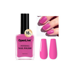 OpenLive 18ml rose pink front bottle showing shade and glossy finish