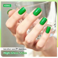 OpenLive application on fingernails demonstrating quick-dry result