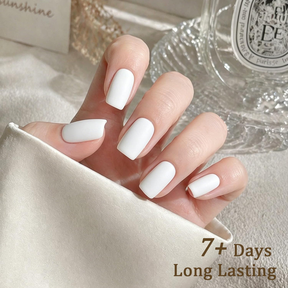 OpenLive application on fingernails showing even coats benefit salon-style result