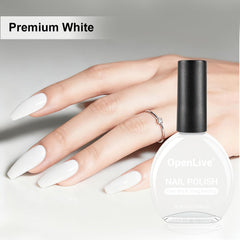 OpenLive French manicure demo on hands showing neat, crisp tips