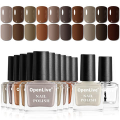OpenLive front packaging showing twelve brown shades and brand for versatile looks