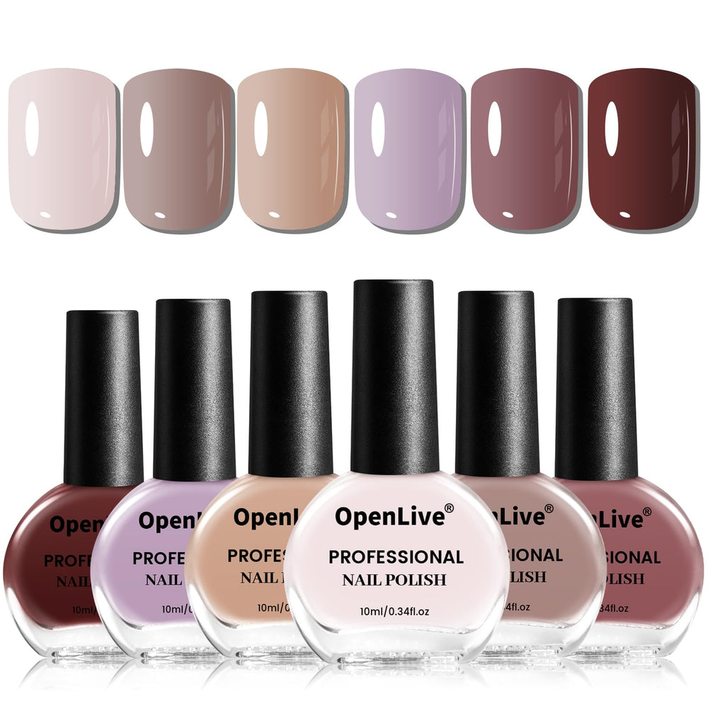 OpenLive front packaging showing six nude shades and brand, ideal gift presentation