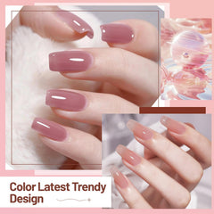 OpenLive manicure in use on hands showing fast-dry finish and polished look