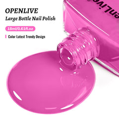OpenLive manicure lifestyle flatlay showing polished nails and tools