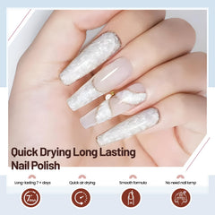 OpenLive polish applied on hand showing salon-quality sparkle for everyday wear