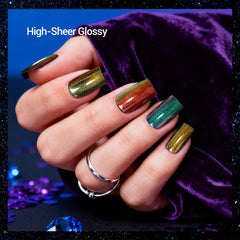 OpenLive ombre layering demo showing mixable shades for gradient nails