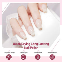 OpenLive polish in use during manicure demonstrating fast drying