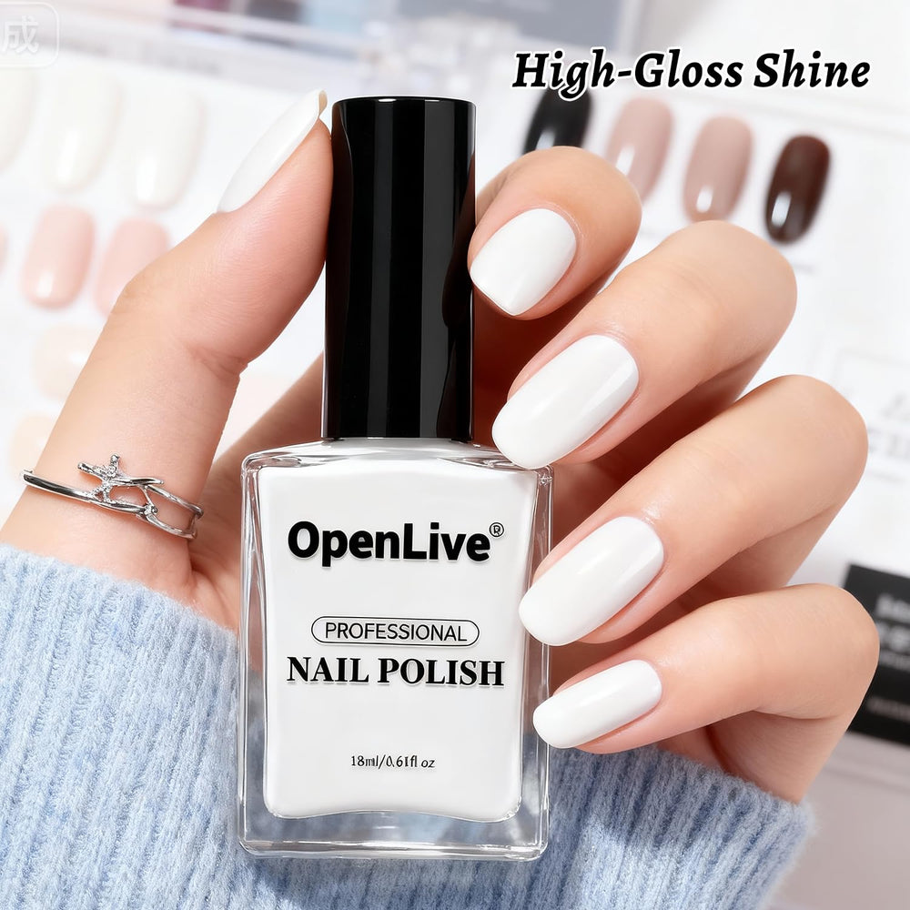 OpenLive applied on fingernails mannequin hand showing neat finish