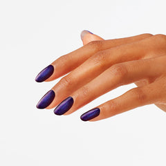 OPI swatch on hand showing true color payoff and wearable shimmer