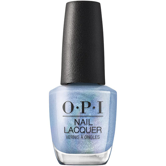OPI bottle front view showing opaque light-blue shimmer and salon finish