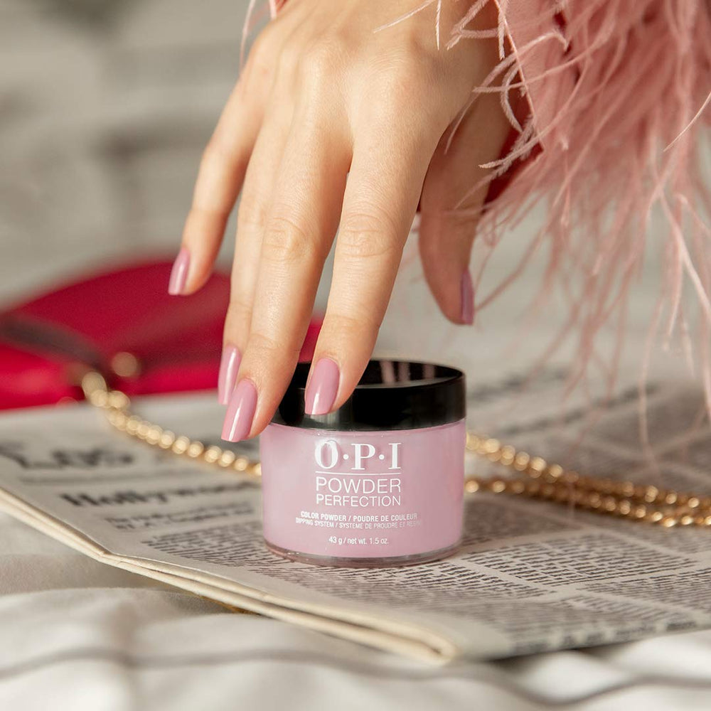 OPI application stroke demo demonstrating even, streak-free finish