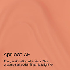 OPI brush stroke of Apricot AF demonstrating smooth, streak-free coverage