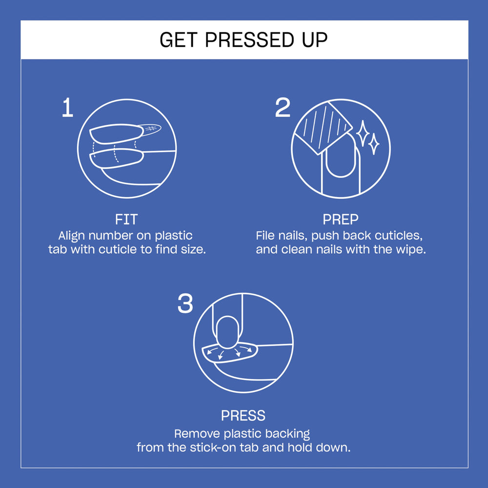 OPI adhesive tab being peeled to show no-glue application and easy, mess-free use