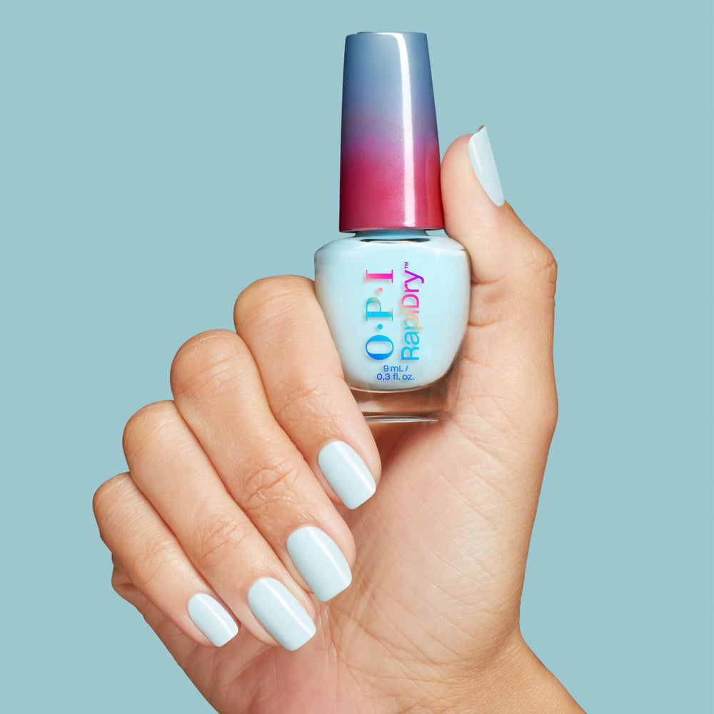 OPI removal demo with cotton pad showing damage-free polish removal