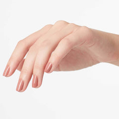 OPI cap and label detail highlighting brand and shade name