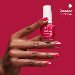 OPI recycled bottle detail emphasizing 20% post-consumer recycled plastic