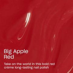 OPI color swatch wheel with Big Apple Red for accurate shade selection